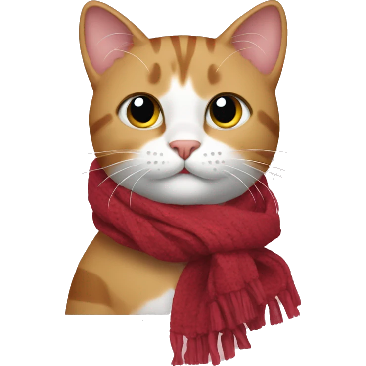 Cat with scarf emoji