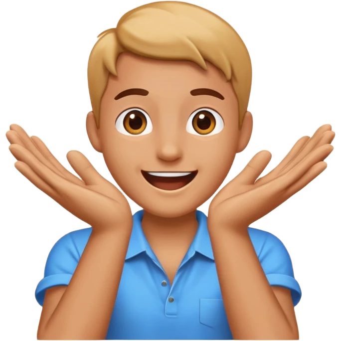 hands clapping for talent emoji