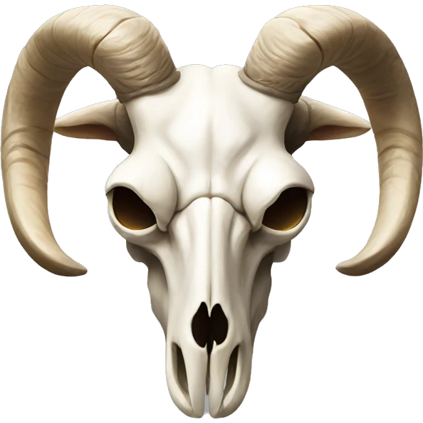 Sheep skull front view emoji