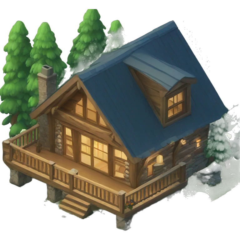 Lodge isometric emoji