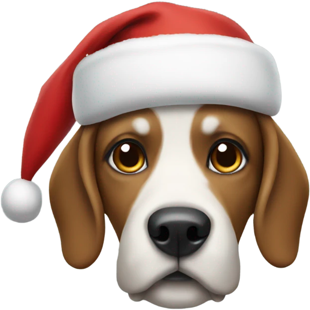 dog santa emoji