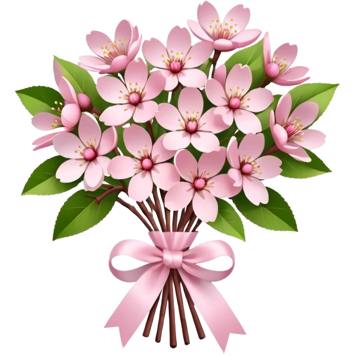 Flower Bouquets, Sakuras
 emoji