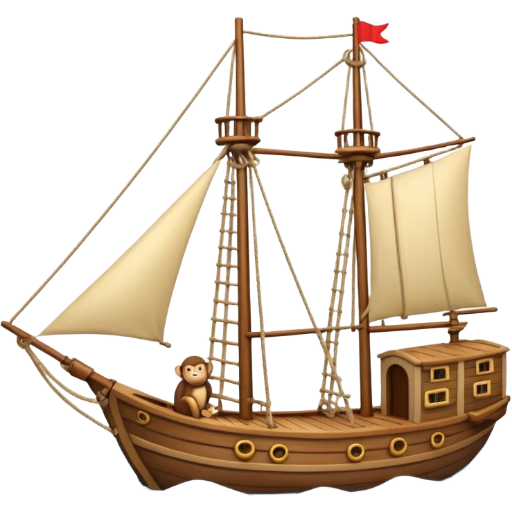 Monkey ship emoji