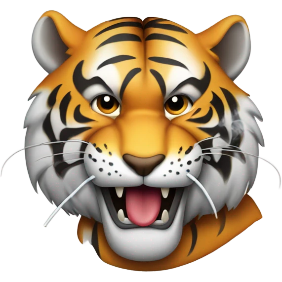 Smoking tiger  emoji