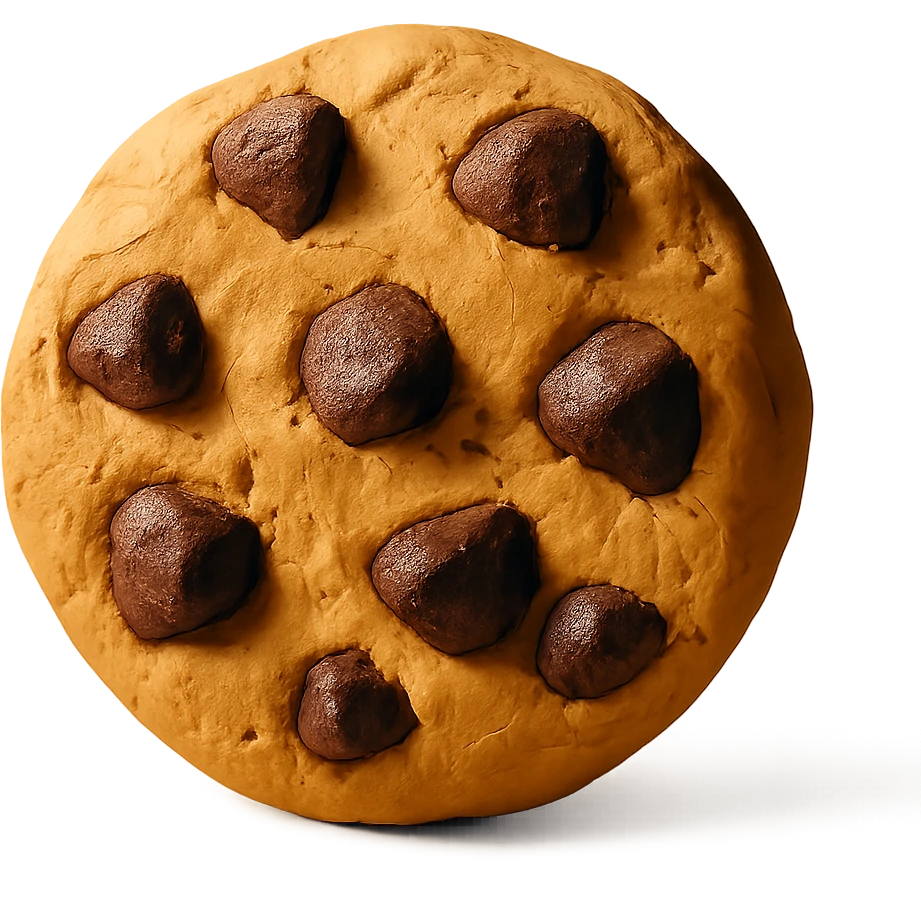 chunky chocolate chip cookie emoji