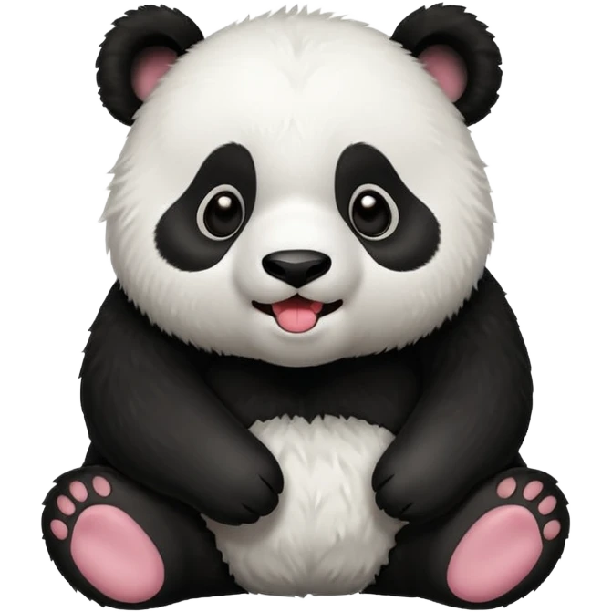 cute panda drooling emoji