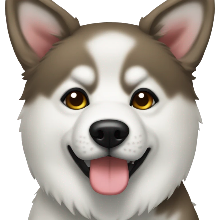 No white Fully Brindle Akita Inu skinny with no white emoji