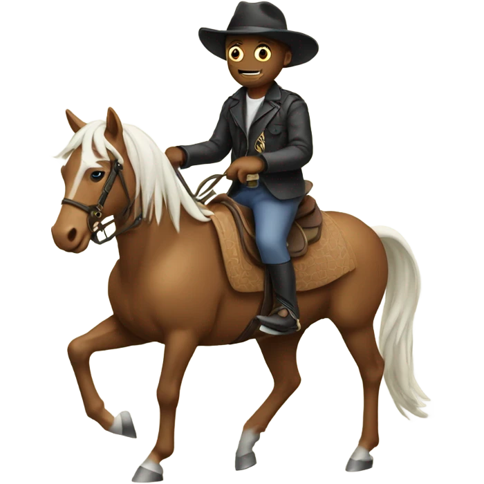 spider riding a horse emoji