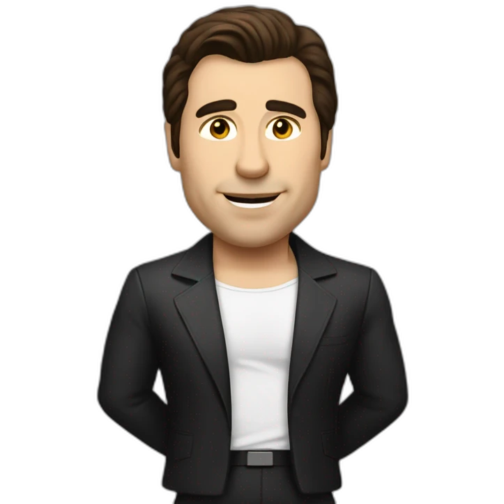 animated joh travolta turning arround emoji