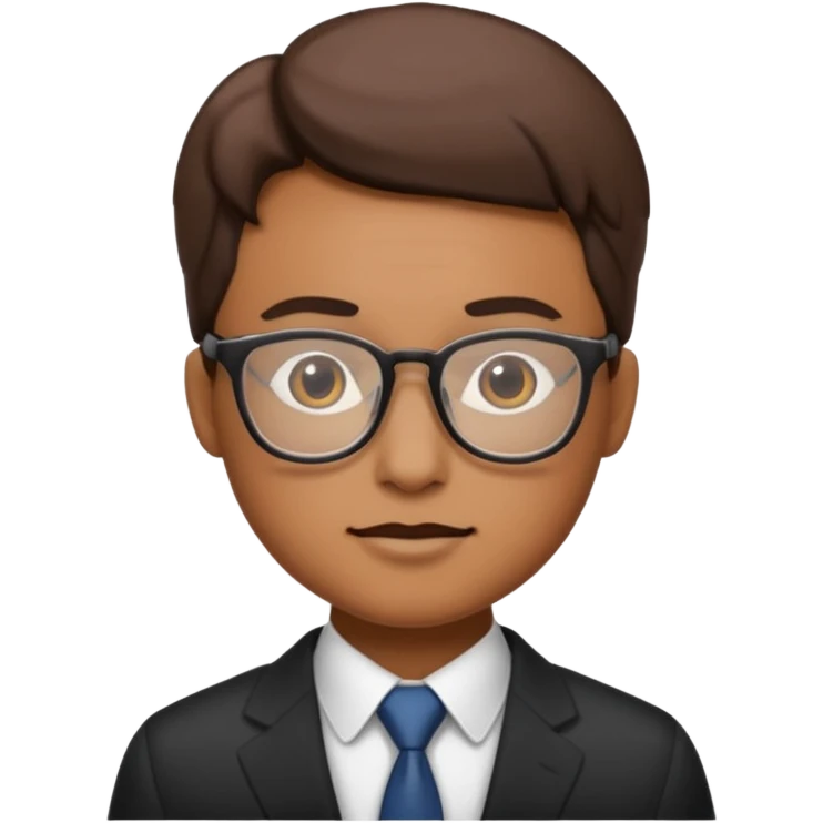 Business professional with glas emoji