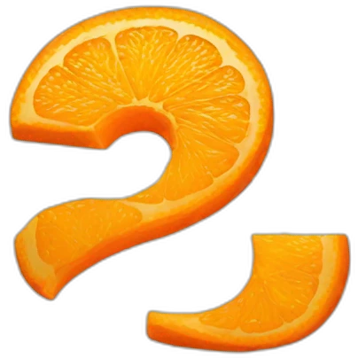 9 LETTER orange emoji
