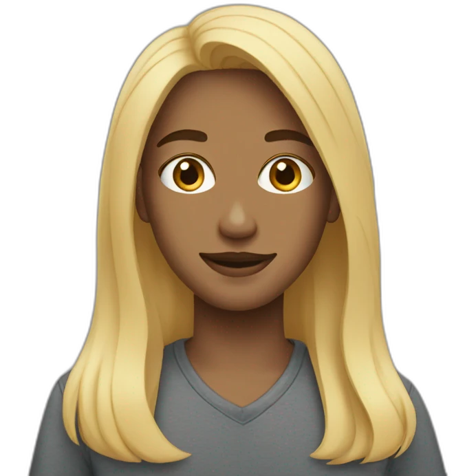 mixed race man and blonde woman emoji