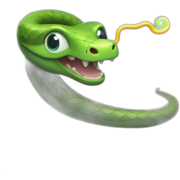 snake with a magic wand emoji