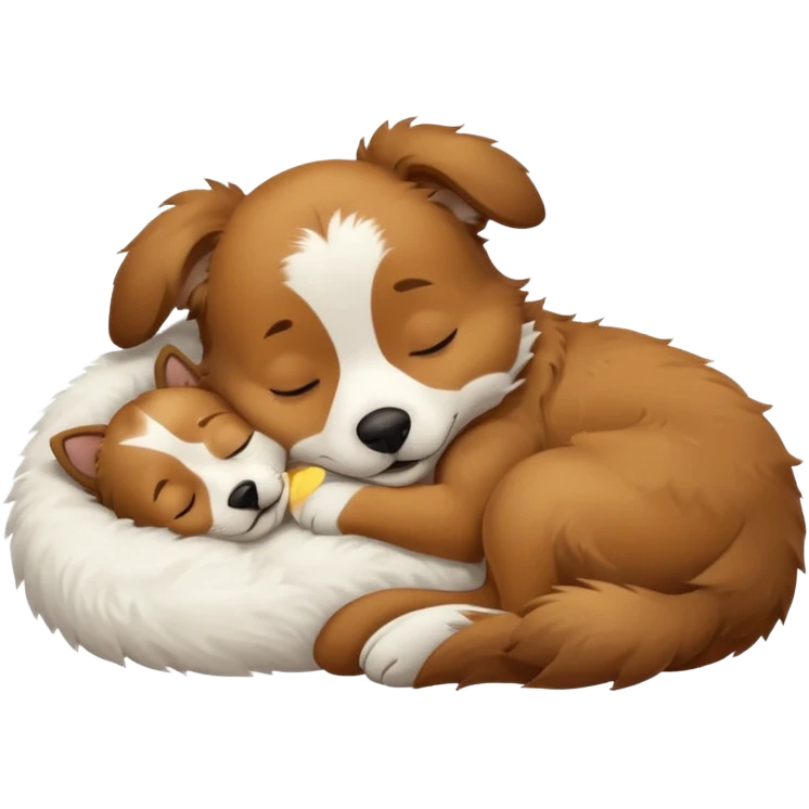 собака породи ауссі спить emoji