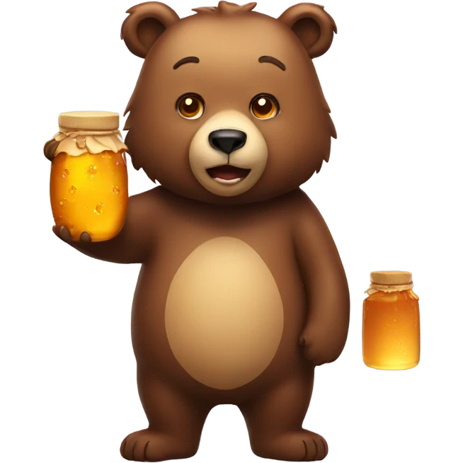 Bear with honey  emoji