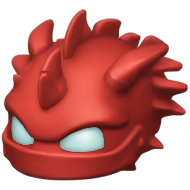 head hat Red dragon epic pixel emoji