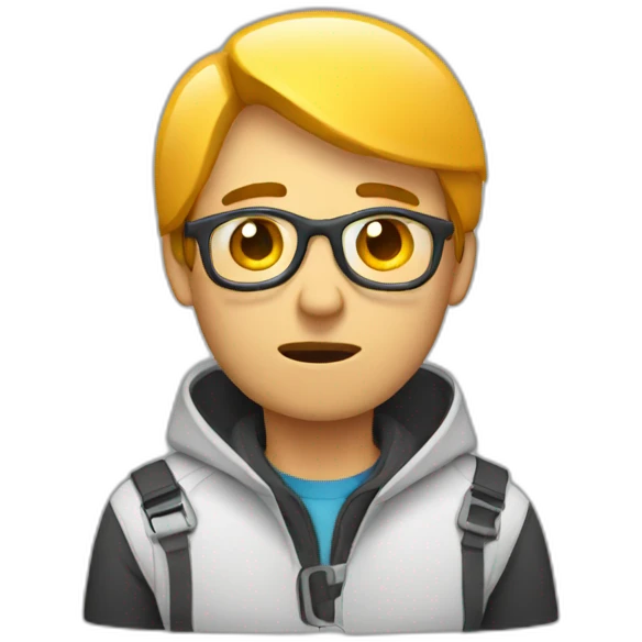 Tired video editor emoji