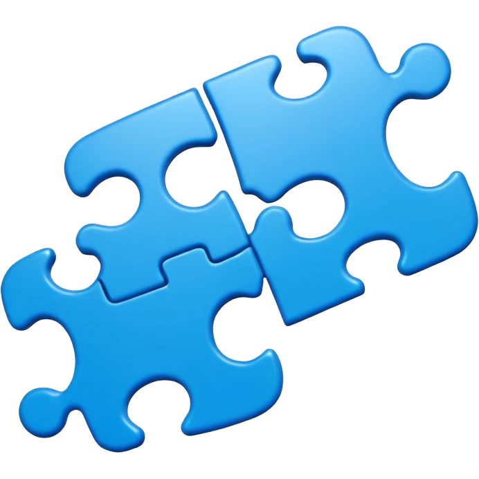 single jigsaw piece playing person emoji