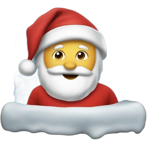 santa coming down chimney emoji