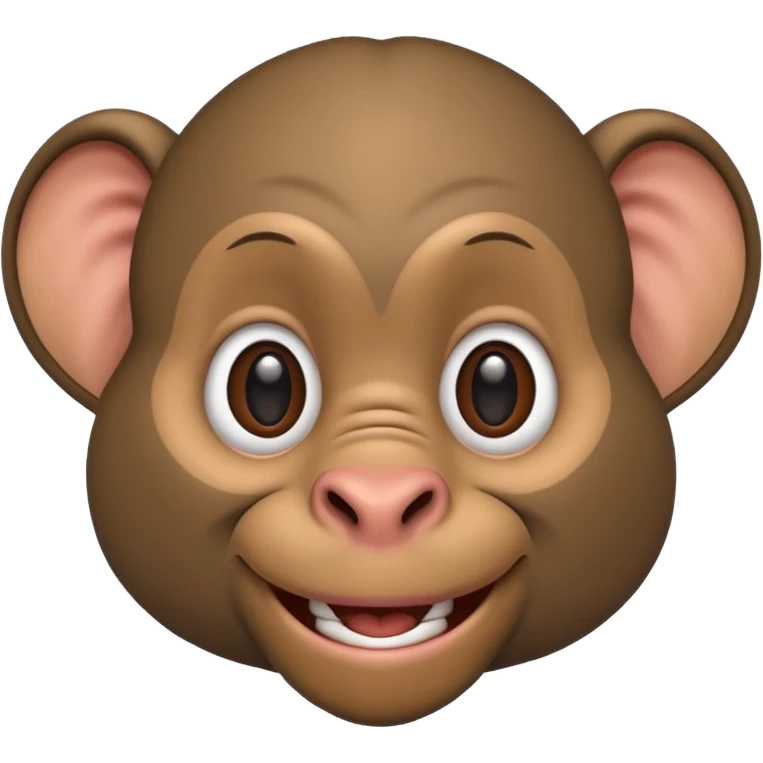 Un garçon au oreille d'éléphant et ressemble au babouin emoji