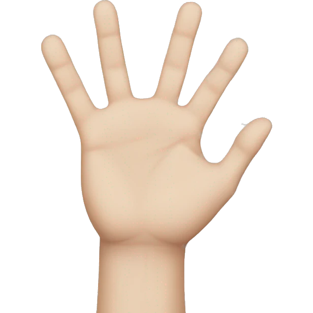 white hands emoji