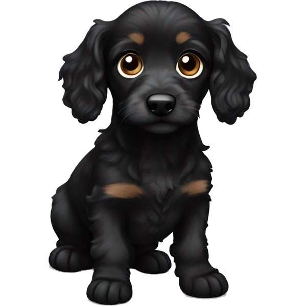 Black Doxiepoo with white  emoji