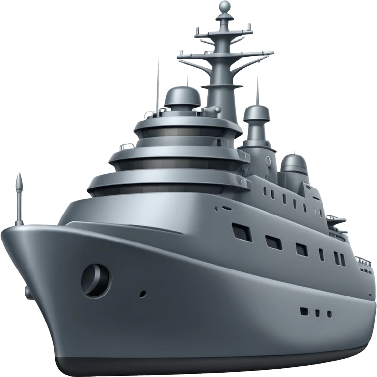 Very realistic modern warship  emoji