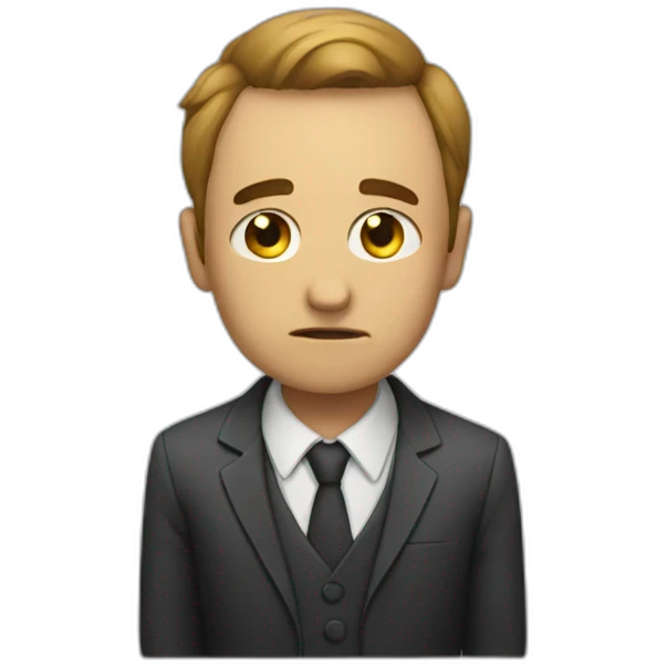 Sad party emoji