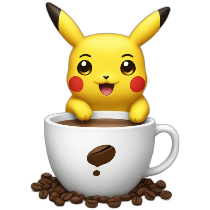 coffee pikachu emoji