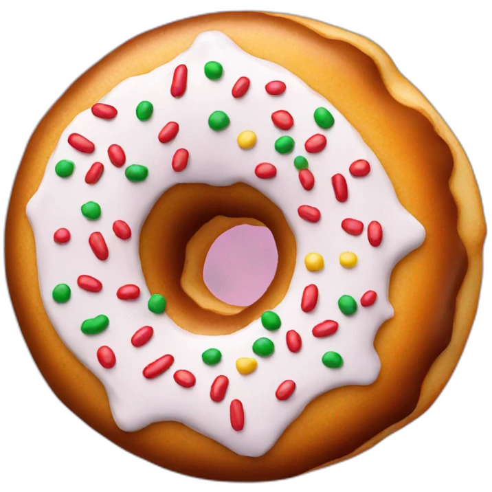 christmas donut emoji