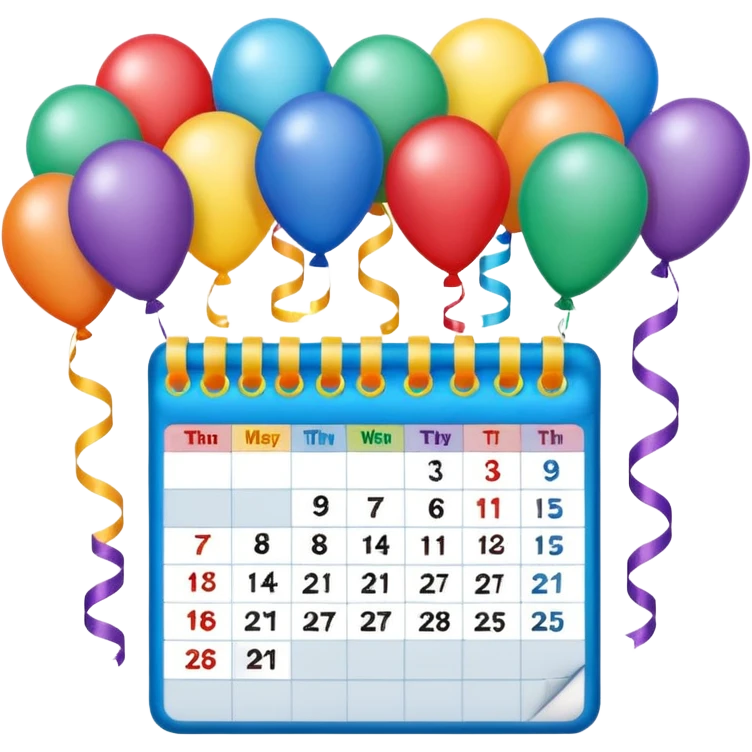 Birthday Calendar emoji