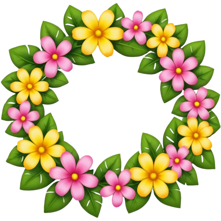 Flower lei emoji