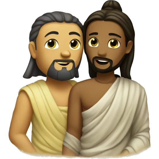 Buddha and jesus emoji