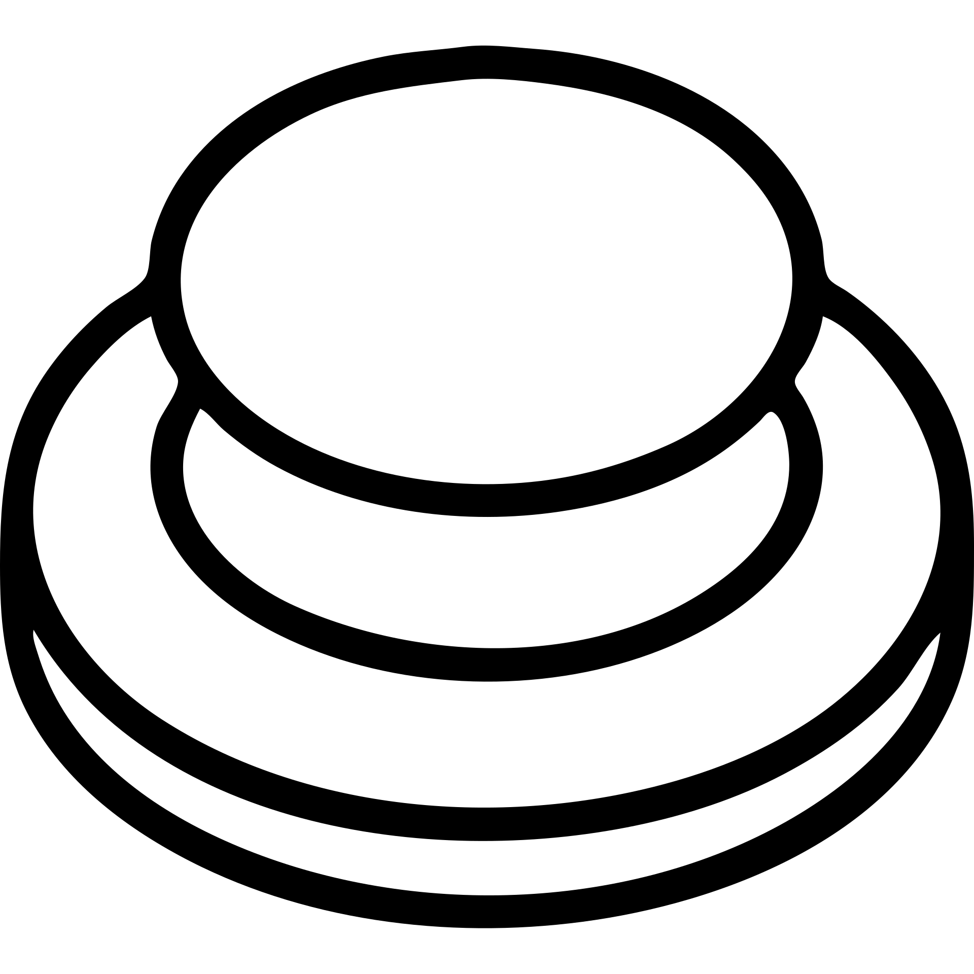 outlined black icon of a red button emoji