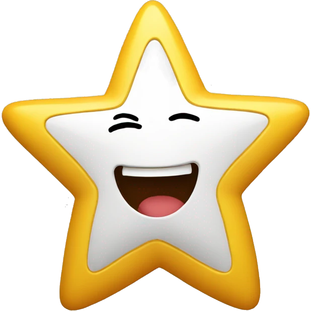 a happy star emoji