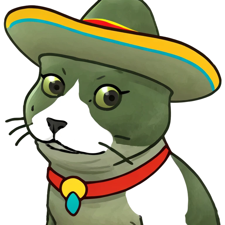 Mexican cat emoji