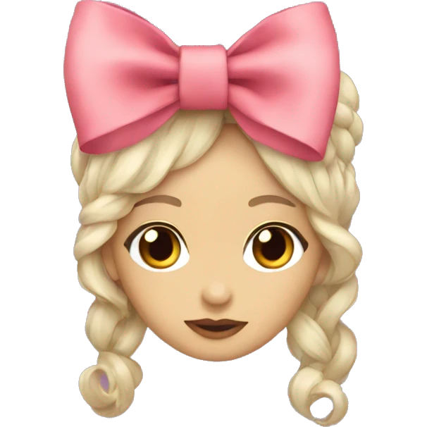 Coquette bow emoji