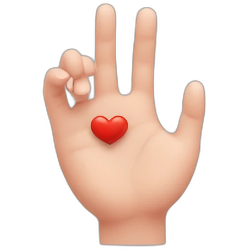 Coeur avec les mains emoji