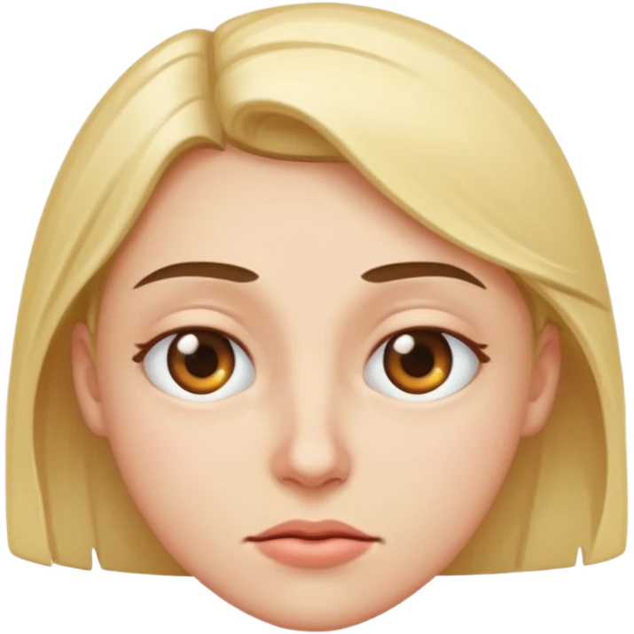 three quarter head squinting eye emoji