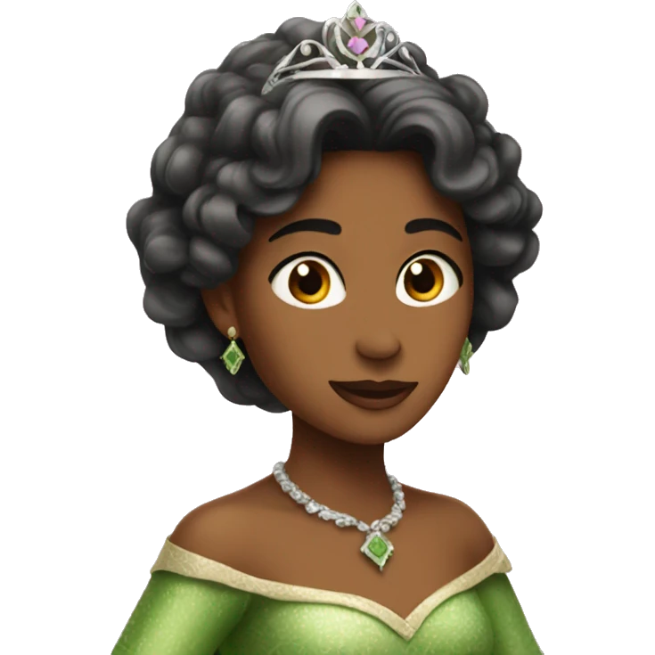 Una princesa verde emoji