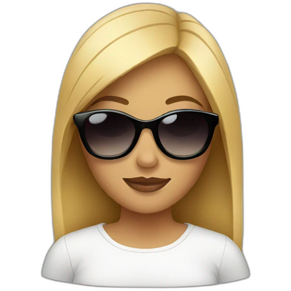 women with sunglasses emoji
