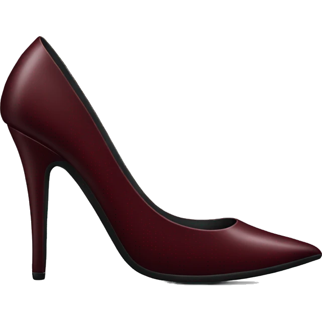 Dark red stiletto  emoji