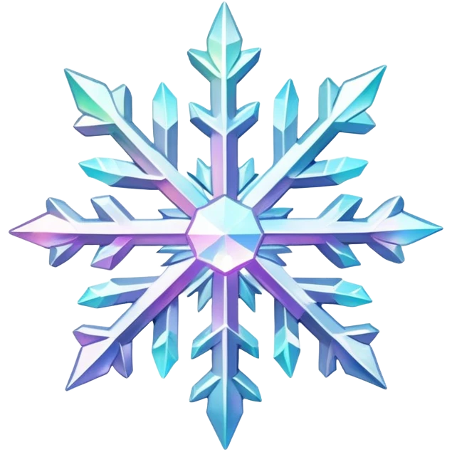 Iridescent sparkly shiny nebula snow crystal   emoji