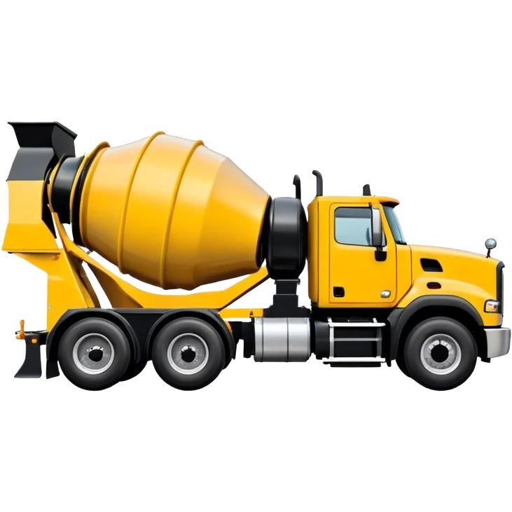 Cement Mixer - Mack Granite (Model Year: 2022) (Iconic colour: Yellow and black) emoji