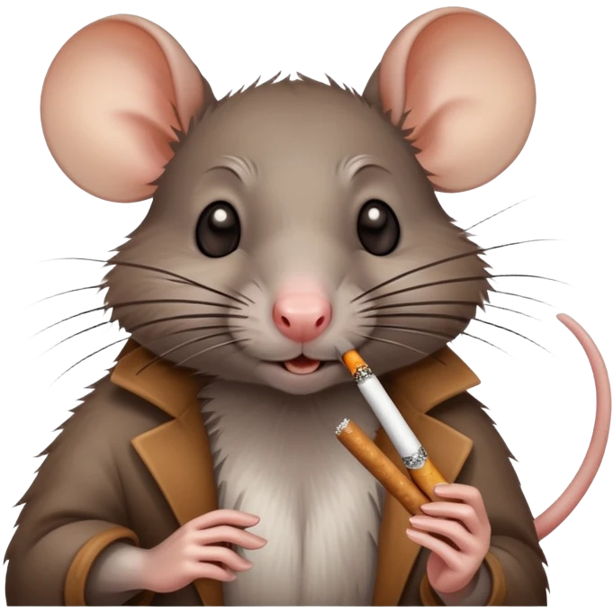 Rat with cigarettes  emoji