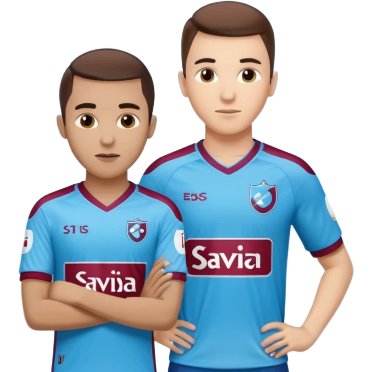 I want you to draw me a Trabzonspor player and a football player named SAVIÇ. emoji
