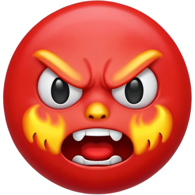 Scary angry emoji emoji