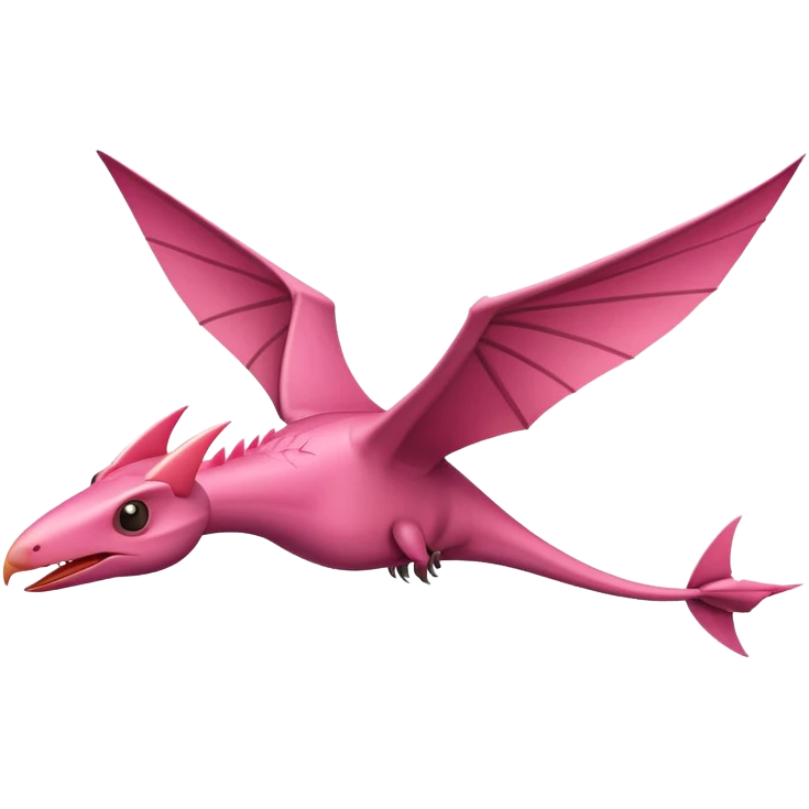 pink pterodactyl emoji