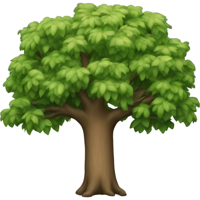 The tree bends when it is old emoji