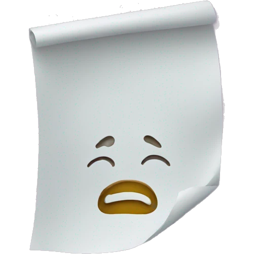 wet paper emoji